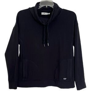 Vineyard Vines Drawstring Sweatshirt Cowl Neck Pullover Minimalist Fashion Small